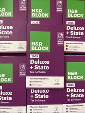 NEW H&R Block Tax Software Deluxe + State 2025  PC/Mac (SAME  DAY CODE ) READ picture