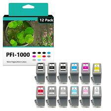 PFI-1000 Ink Cartridges Replacements for Canon ImagePROGRAF PRO-1000 12 Pack picture