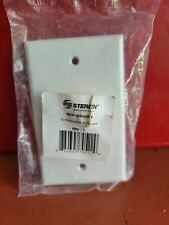 *NEW* STEREN TV PLATE W/ COUPLER WHITE 200-251WH COAX HOOKUP RV CAMPER MOTORHOME picture