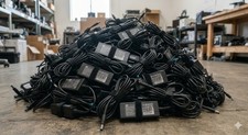 Lot of 100 OEM HP 65W AC Adapter Laptop Charger 19.5V 3.33A Blue Tip & Cords picture