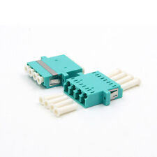 300pcs LC Quad Adapter LC OM3 4 core Fiber Optic Adapter LC Coupler With Flange picture