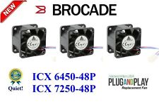 3X Quiet Replacement Fans for Brocade ICX 6450-48P / ICX7250-48P picture