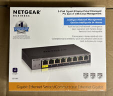 Netgear GS108T-300NAS 8-Port Gigabit Ethernet Smart Managed Pro Switch - NEW picture