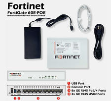 Genuine Fortinet FortiGate 60E-POE Firewall Network Security ATP New in Box picture