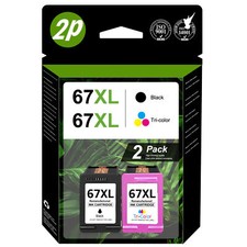 67XL Ink Cartridge for HP Ink 67 Deskjet 2700e 2800e 2755e 4155e Envy 6055e 6455 picture