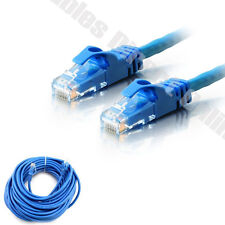 CAT6 Patch Cable BLUE Ethernet LAN Modem Wire 6ft 10ft 20ft 50ft 100ft 200ft lot picture