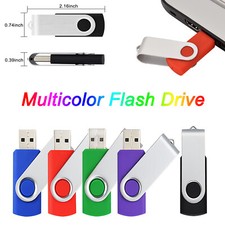 5/10Pack 1G 2G 4G 8GB 16G 32GB 64GB Memory Stick Swivel USB 2.0 Flash Drive Lot picture