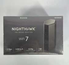 New NETGEAR Nighthawk WiFi 7 RS500-100NAS Tri-Band Router picture