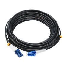 200M Black Armored Fiber Cable LC-LC UPC SM 9/125 Duplex Fiber Optic Patch Cord  picture