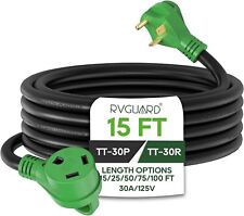 RVGUARD 30 Amp 15 Foot RV Extension Cord, Heavy Duty 10/3 Gauge STW Cord picture