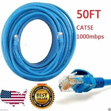 50 FEET PREMIUM CAT5 CAT5e PATCH LAN ETHERNET NETWORK CABLE Roku PS4 Xbox  picture
