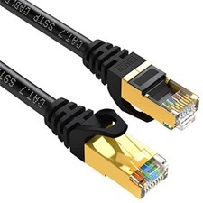 CAT7 Network Cable Copper Gold Plated SFTP Shielded Ethernet RJ45 Patch Cord lot picture