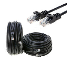 CAT5 Ethernet Patch Cable RJ-45 Internet Cord Black 25FT - 200FT Multi-Pack LOT picture