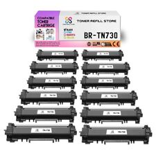 12Pk TRS TN730 Black Compatible for Brother HLL2350DW L2370DW Toner Cartridge picture