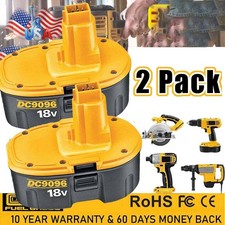 2X 7.0AH 18V for Dewalt 18V Battery DC9096-2 DC9096 DC9098 DC9099 DC9181 DC9180 picture
